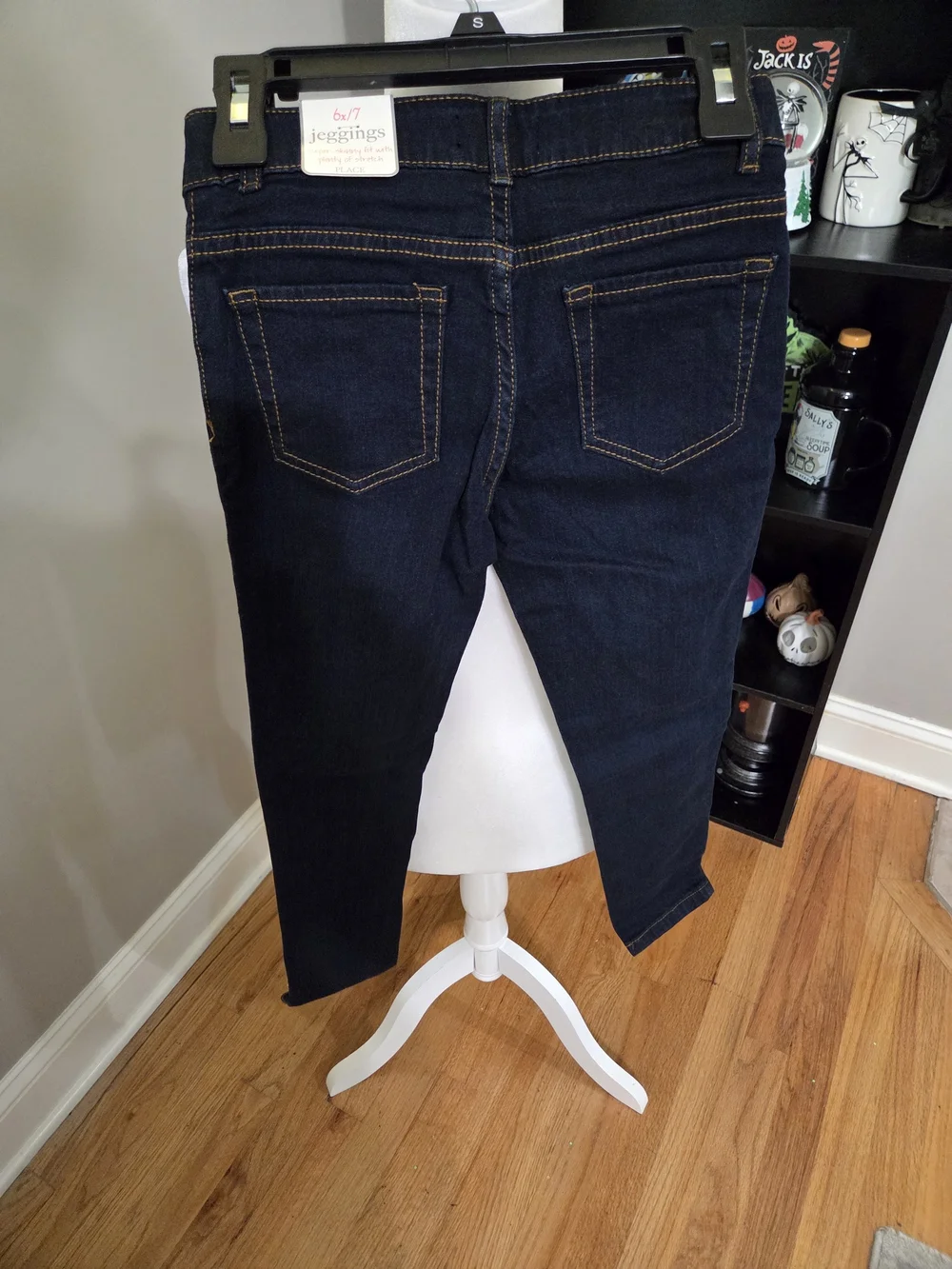 The Children's Place Girls' Dark Wash Pull-On Jeggings